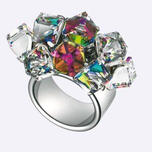 SWATCH BIJOUX LOVE EXPLOSION CRYSTAL RING SZ 8